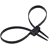 Zip-Tie Heavy Duty Double Locking Disposable Nylon Handcuffs - 10 Pack